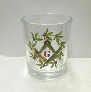 chupito cristal compas verde